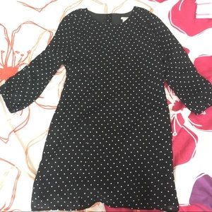Polka dot cutout dress